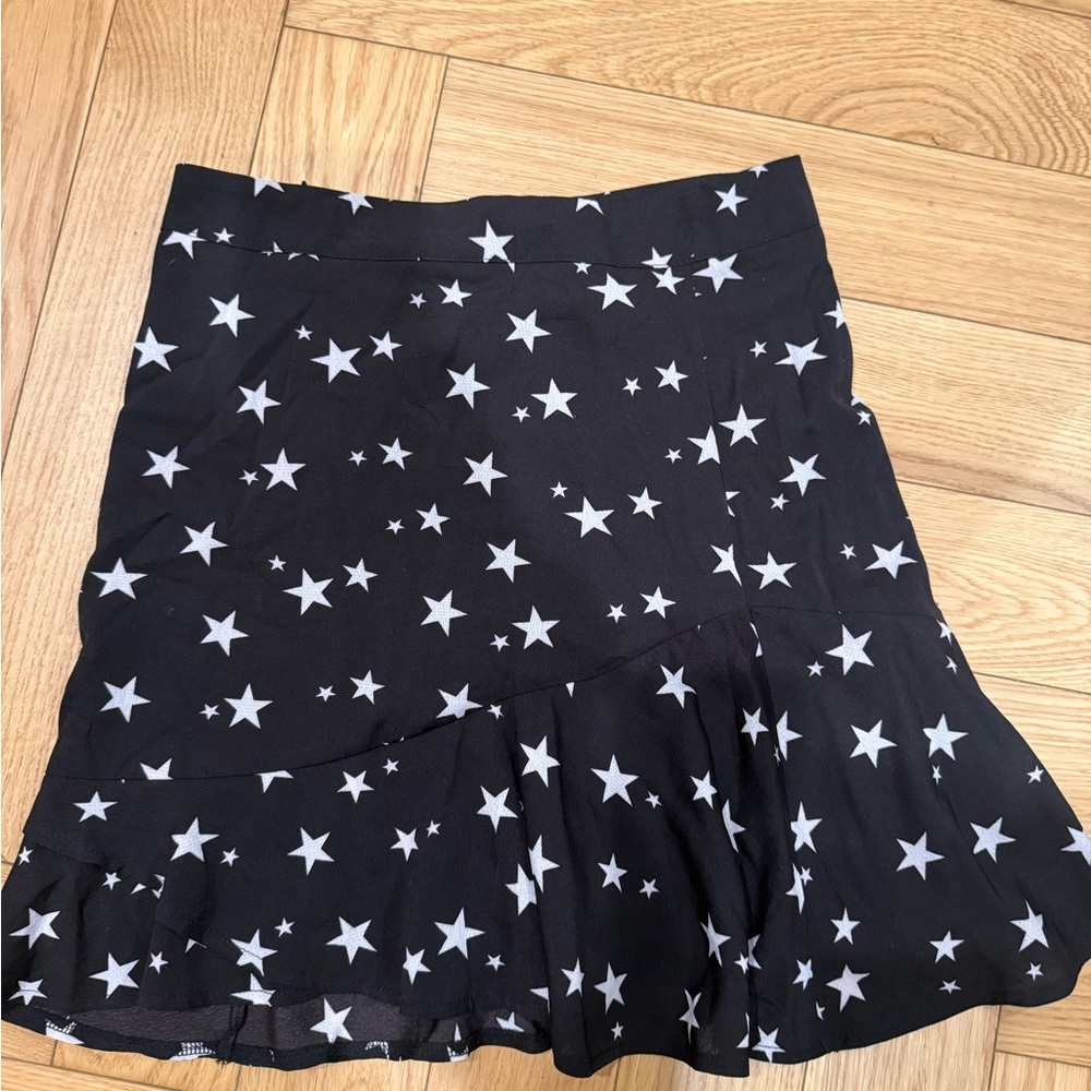 Nasty Gal Black Star Mini Skirt